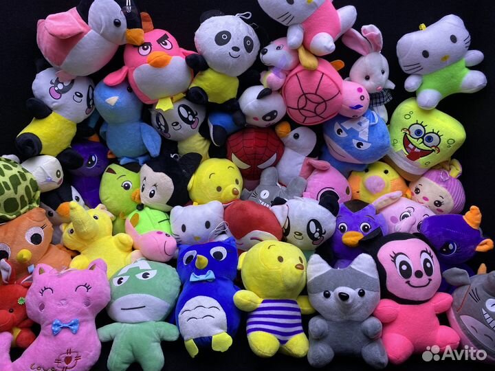 Мягкие игрушки - микс 100 шт