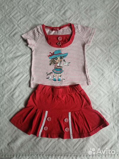 Летний костюм для девочки Pelican на 2 года