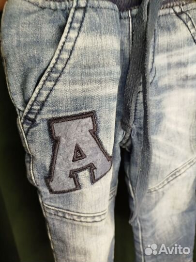 Джинсы на флисе