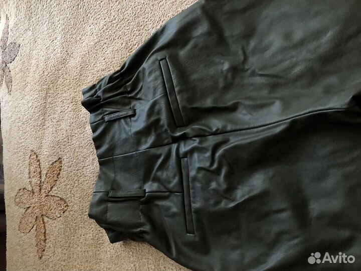 Кожаные штаны женские