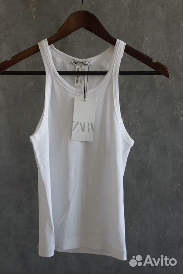 Топ майка zara белая