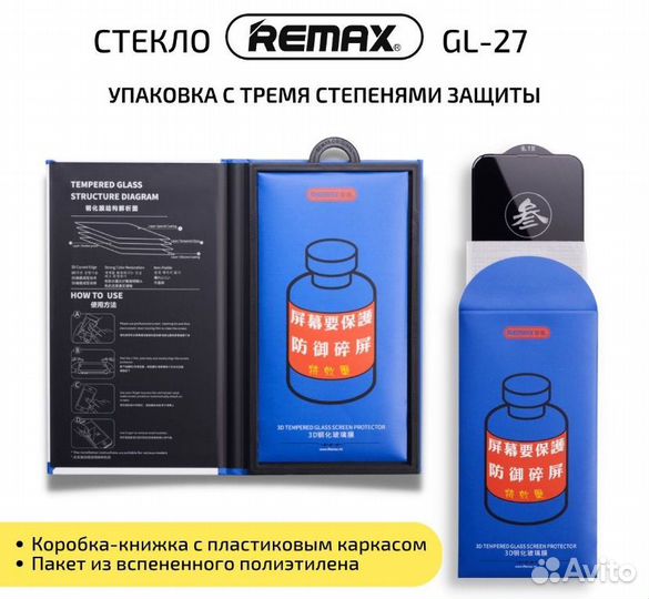 Защитное стекло Remax для Apple iPhone