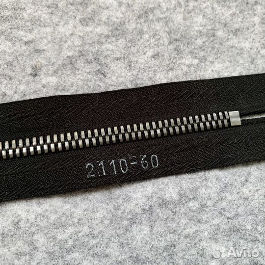 Молния металлическая riri черная 60 см