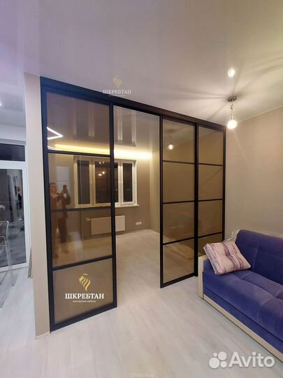 Перегородки для зонирования в стиле лофт