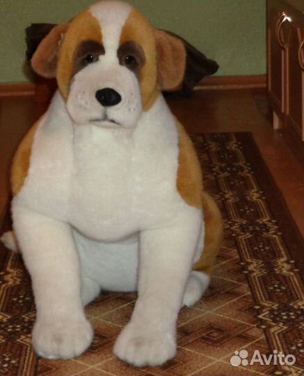 Собака плюшевая большая