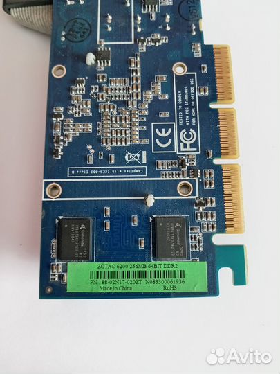 Видеокарта agp zotac 256mb ddr2
