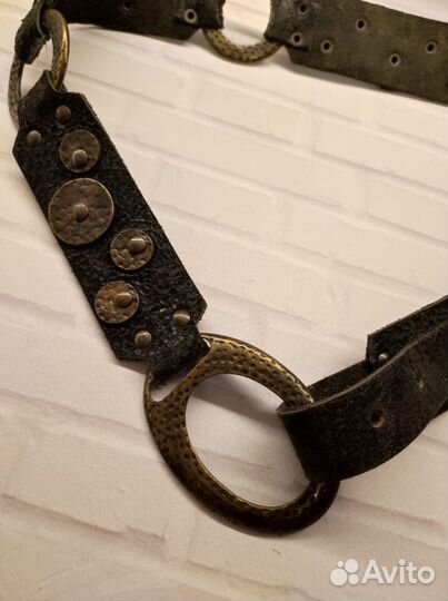 Ремень Cavalli кожаный оригинал