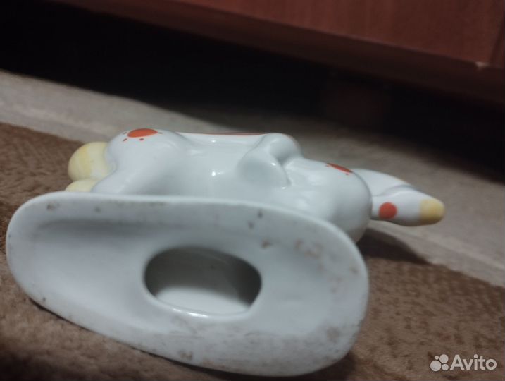 Фарфоровая статуэтка богатырь на коне СССР