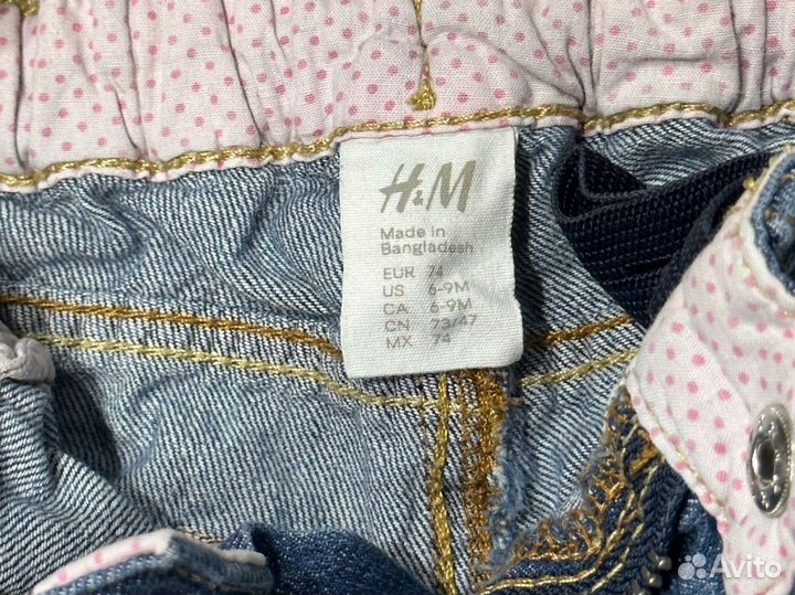 Джинсовые шорты hm для девочки