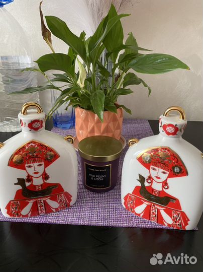 Штофы и графины СССР для вина, фарфор