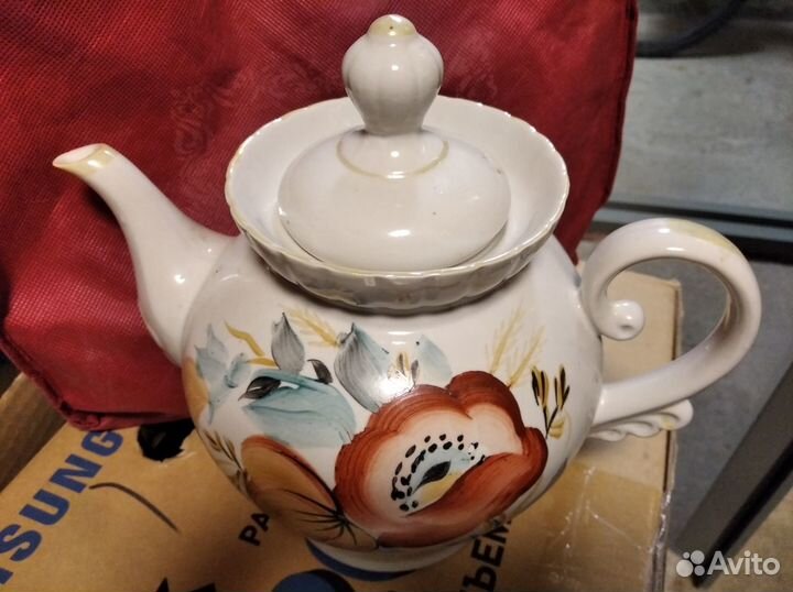 Чайник фарфоровый, 1,5 л, СССР