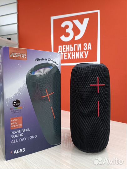 Bluetooth колонка aspor A665 (30лп)