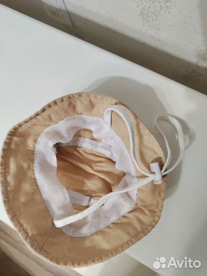 Панама для малыша 0+ летняя льняная