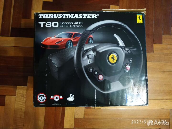Игр. руль Thrustmaster T80 Ferrari 488 GTB Edition