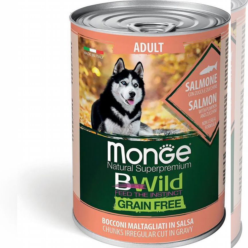 Monge Dog BWild Salmon влажный корм для собак