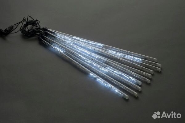 Гирлянда уличная Тающие Сосульки. 10шт светодиодна