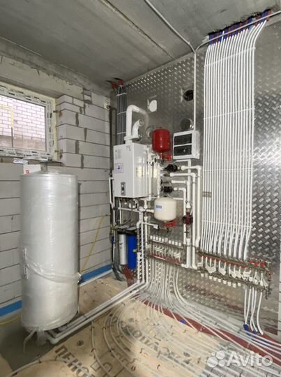 Монтаж отопления, водоснабжения, тёплого пола