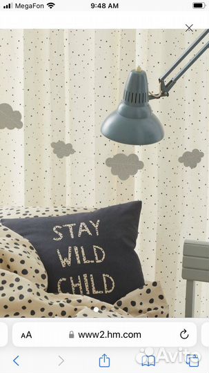 Детское постельное белье hm home IKEA 150/200