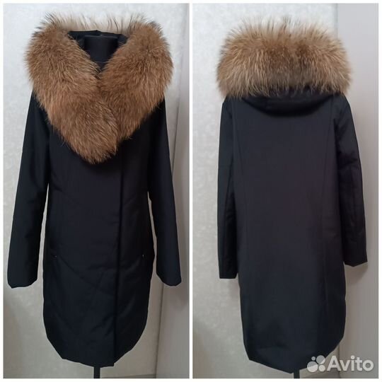 Воротник меховой натуральный енот