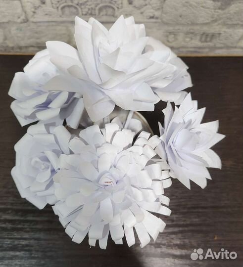Поделка белый цветок