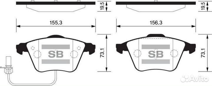 Sangsin brake SP2112F Колодки торм.пер