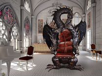 Кресло трон Дракон Горыныч ковка для Уважаемого