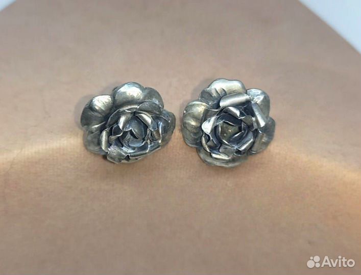 Клипсы винт - Серебро 925 - Винтаж