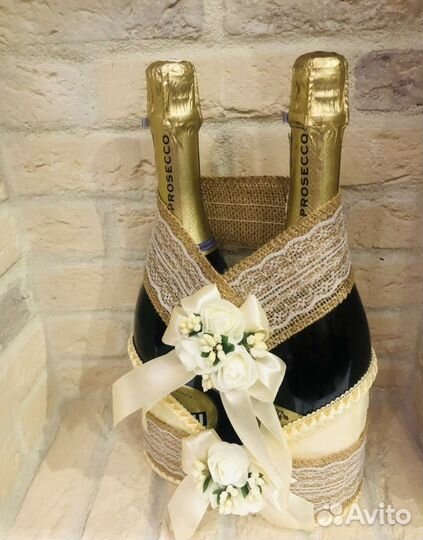 Украшение на шампанское