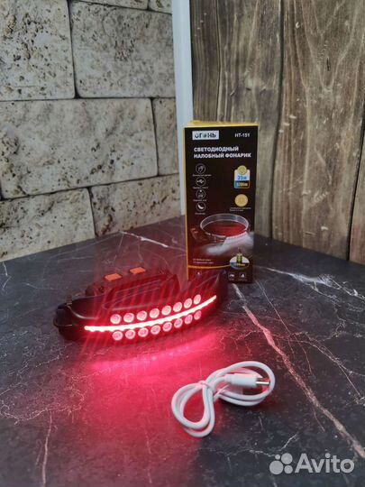 Фонарь налобный аккумуляторный огонь HT-151