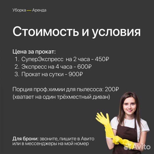 Аренда моющего пылесоса