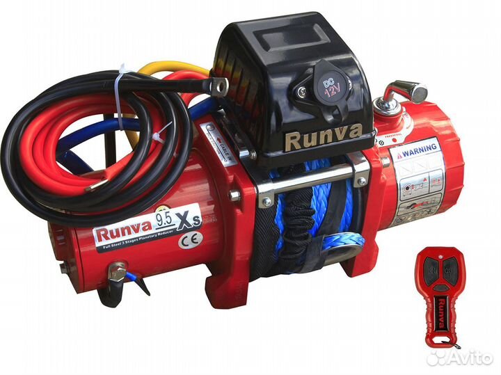 Лебёдка Runva 9.5 XSR с синтетическим тросом