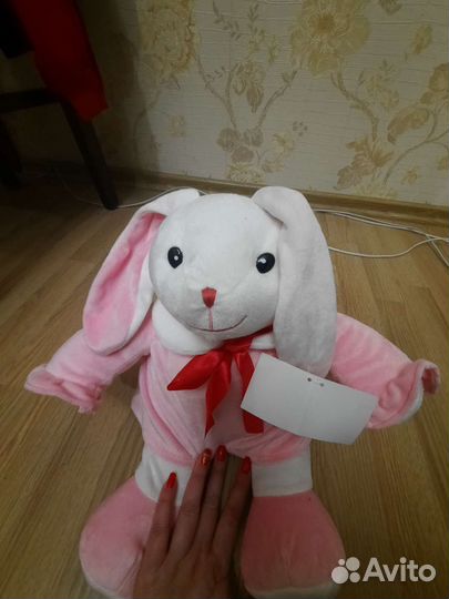 Мягкая игрушка заяц новый