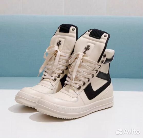 Кроссовки Rick Owens Geobasket Chrome Hearts