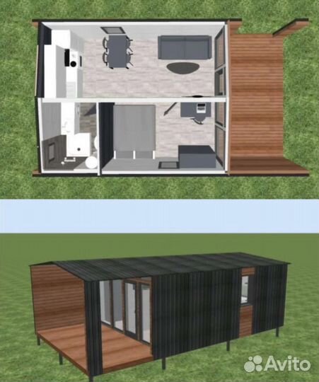 Модульный каркасный дом