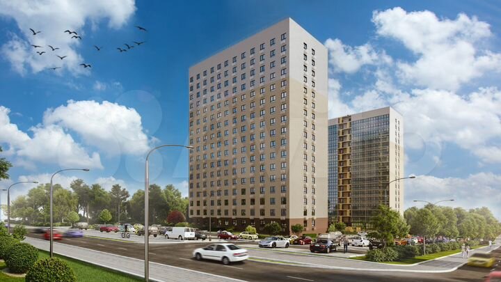 2-к. квартира, 47,2 м², 1/17 эт.