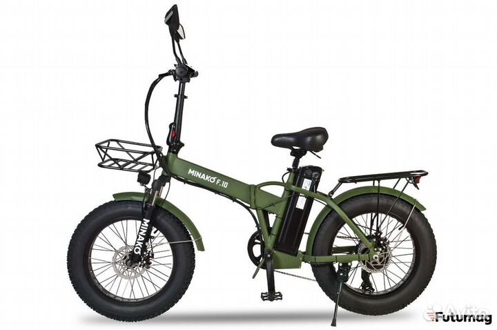 Электровелосипед Minako F10 хаки