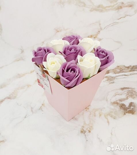 Мыльные розы ко дню 8 марта