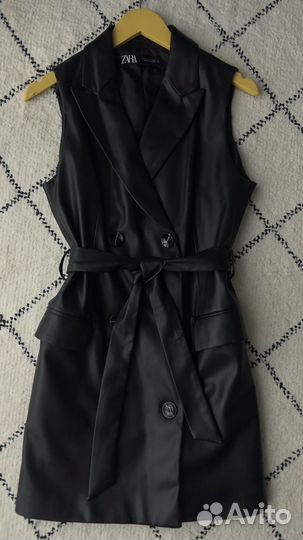 Кожаное платье Zara