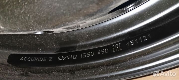 Диски r15 4x100 штампованные новые