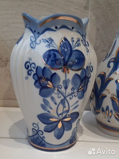 Кисловодский фарфор. Ваза. Кувшин. Чайница