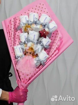 Торт из памперсов подгузников