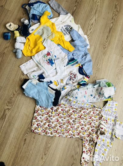 Пакет вещей для новорожденного