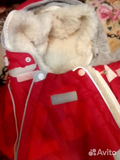 Комбинезон трансформер детский красный с 3х мес