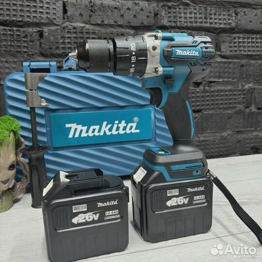 Шуруповерт для ледобура Makita 26v 12 Mah.Новинка