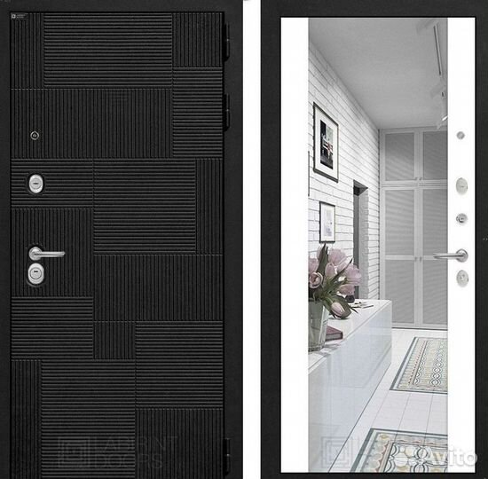 Дверь входная Чёрная шумо-изоляционная