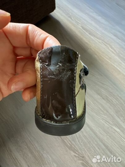 Туфли кожаные на девочку 23 размер