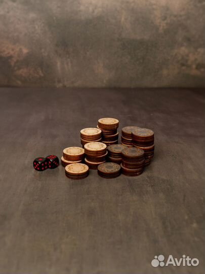 Нарды большие деревянные паук 50 см новые