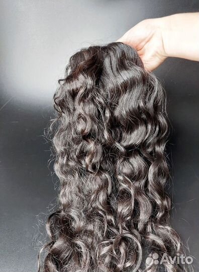 Волосы для наращивания Exclusive в срезе, кудри