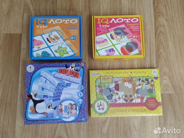 Детские развивающие игры 4-5 лет IQ лото