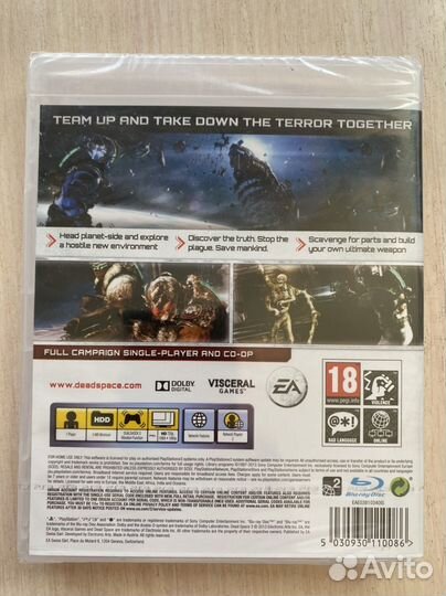 Игра Sony PS3 Dead Space-3.новый